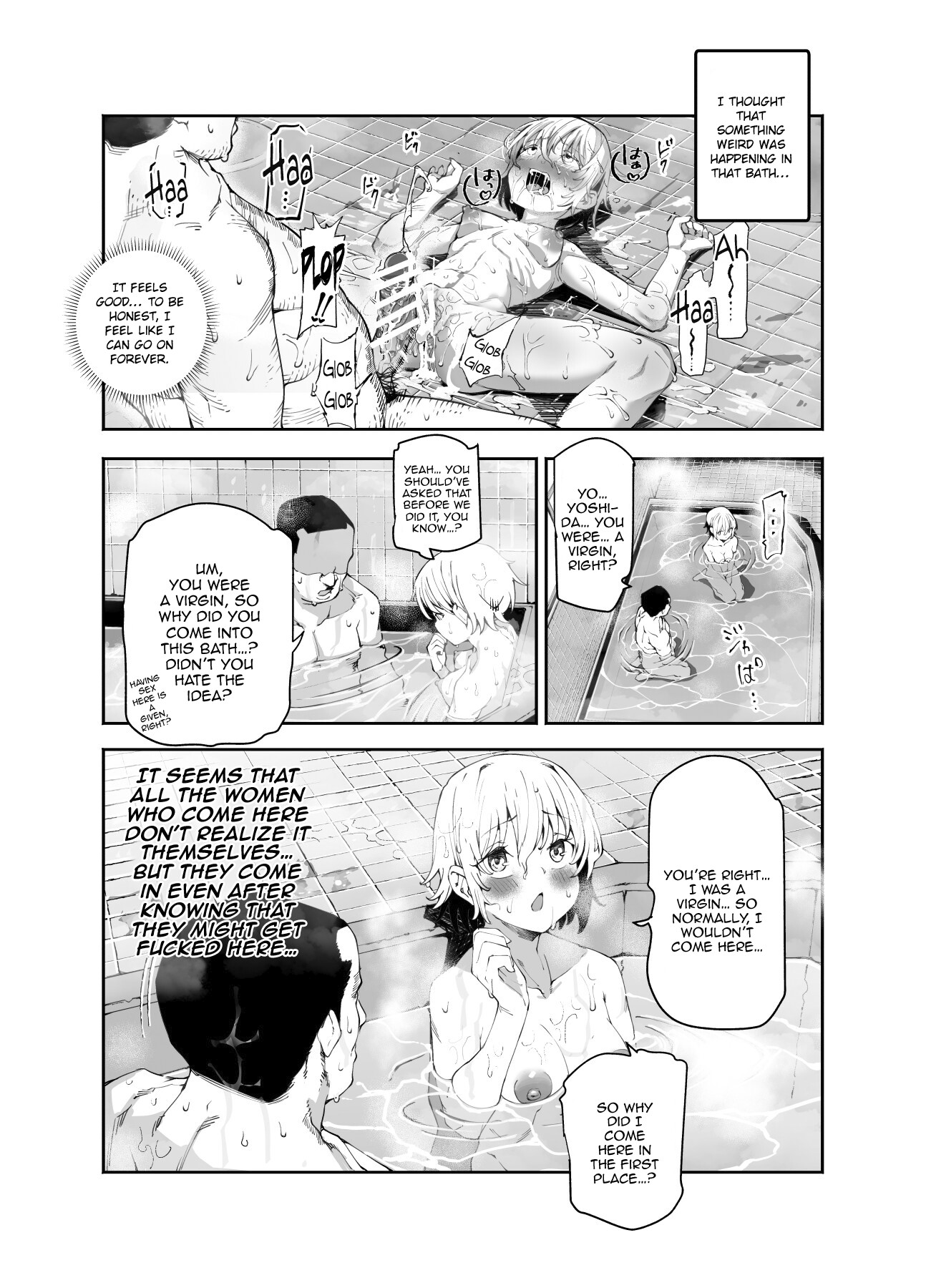 Hentai Manga Comic-A Hidden Cheat-Spot In The Mixed Bath Where It's Expected To Have Sex EX-Read-10